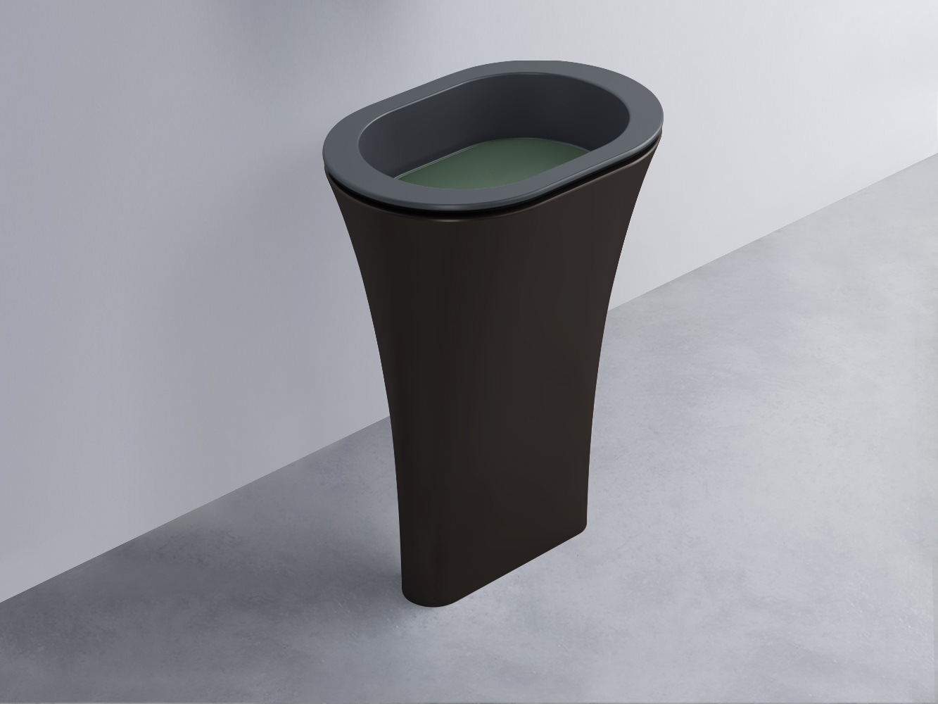AMLA65-BA+AMPILO-MU+AMCOLO-LV Раковина Amedeo Ovale отдельностоящая cielo Enjoy + Amedeo Ceramica Cielo