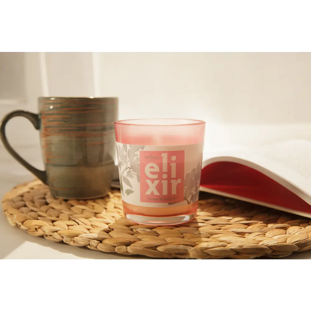 Ароматическая свеча Aroma Harmony Elixir Flower Bouquet 140 г Santreyd STLM-2205121 - Вид №2
