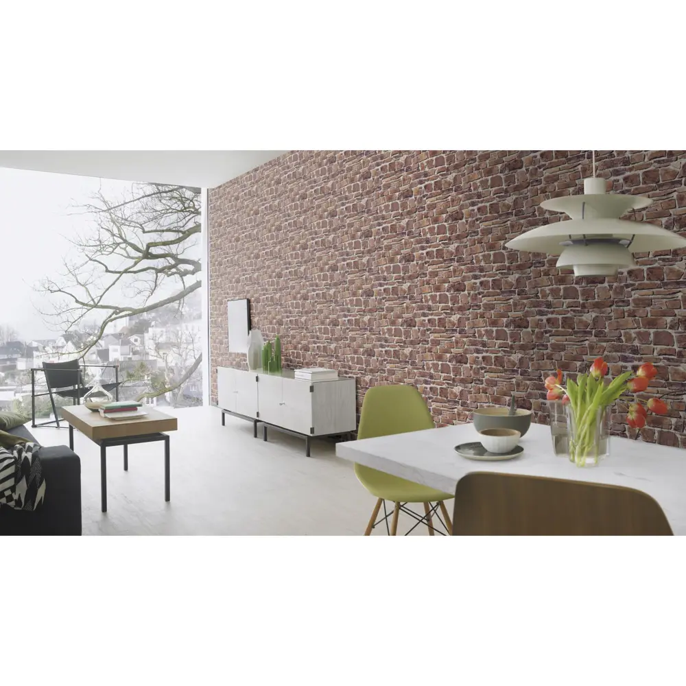 Обои виниловые Rasch Tiles Kongoleum красные 0.53 м 402612 STLM-2164189 - Вид №3