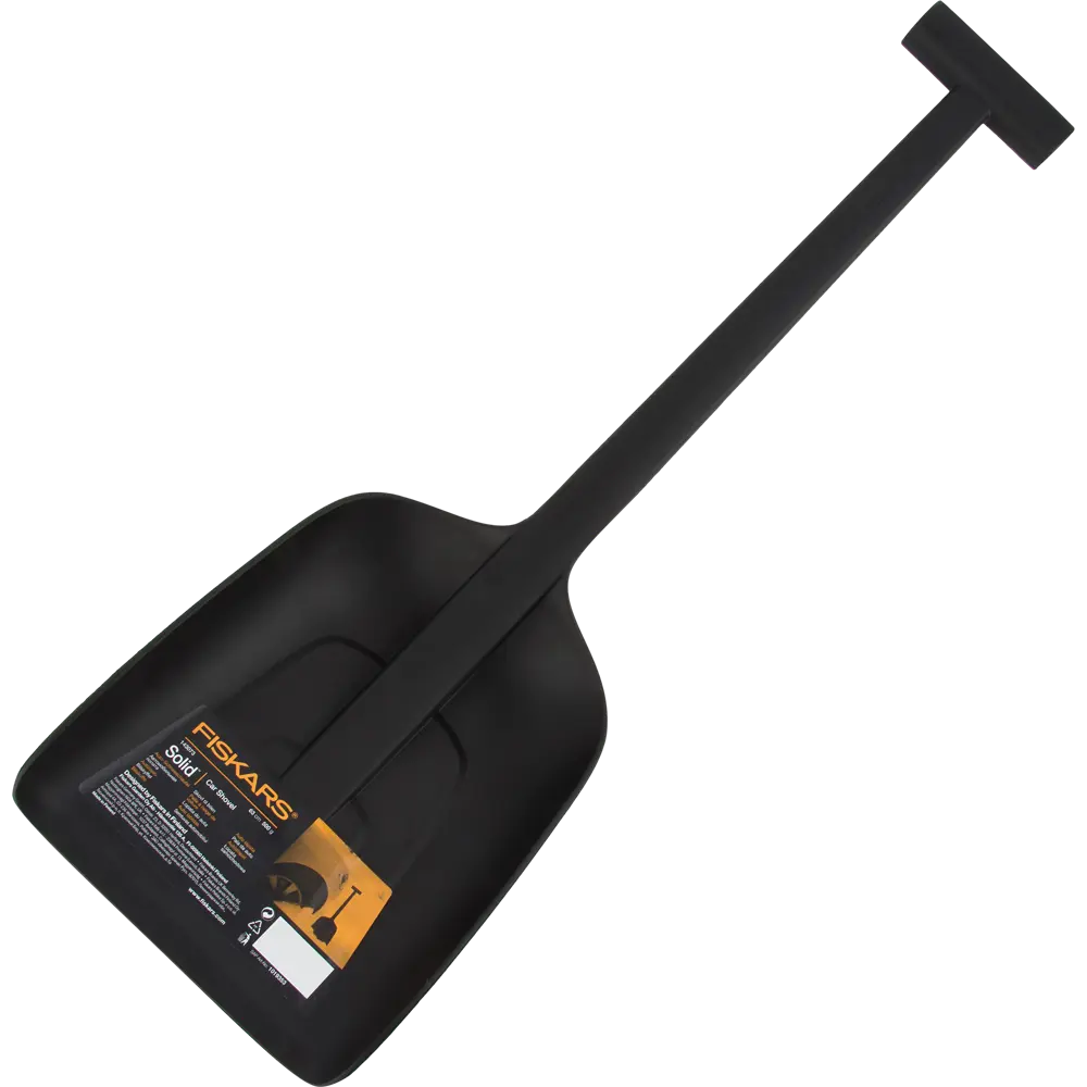 Лопата для уборки снега Fiskars Solid укороченная 22x63 см пластик c черенком 17908184 STLM-2033614 