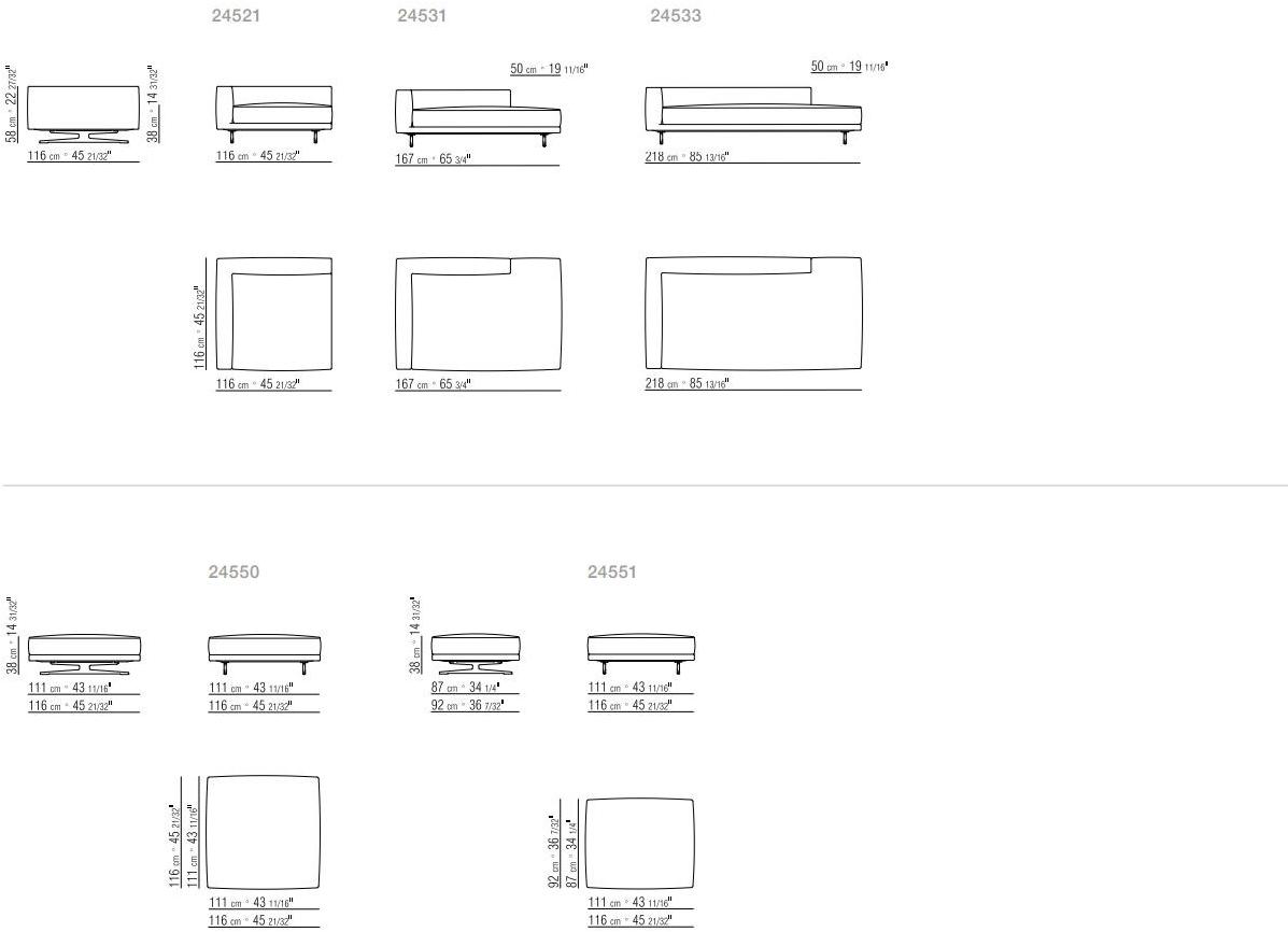 Flexform Угловой диван из ткани с шезлонгом sun-id-1386745 - Вид №8