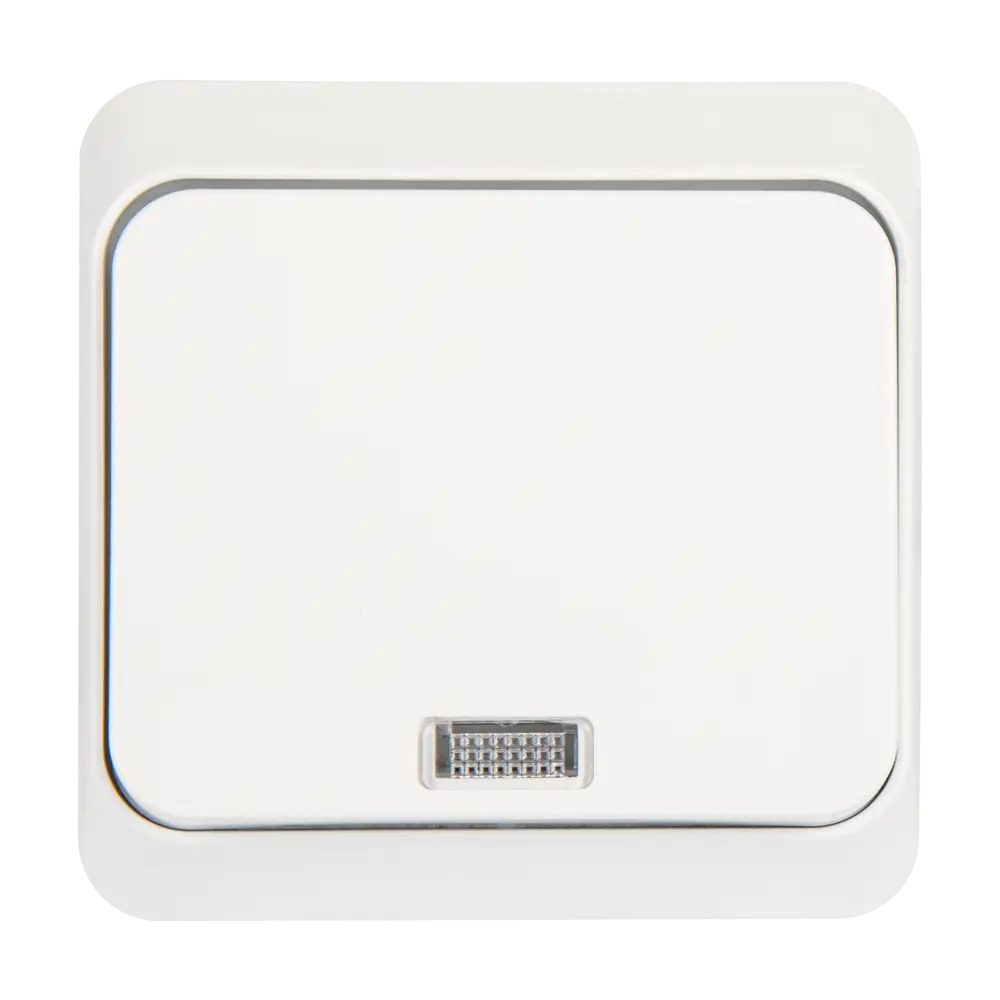 Выключатель SYSTEME ELECTRIC Этюд с подсветкой — белый глянец 11301036 Серия отсутствует STLM-1113861