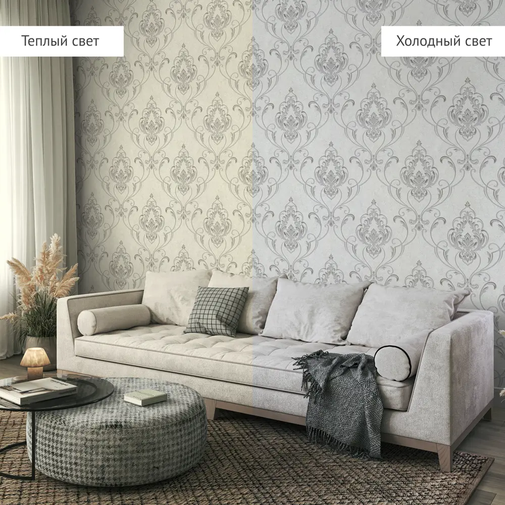 Обои флизелиновые Аспект Ру Анита бежевые 1.06 м 30263-22 STLM-2089902 - Вид №5