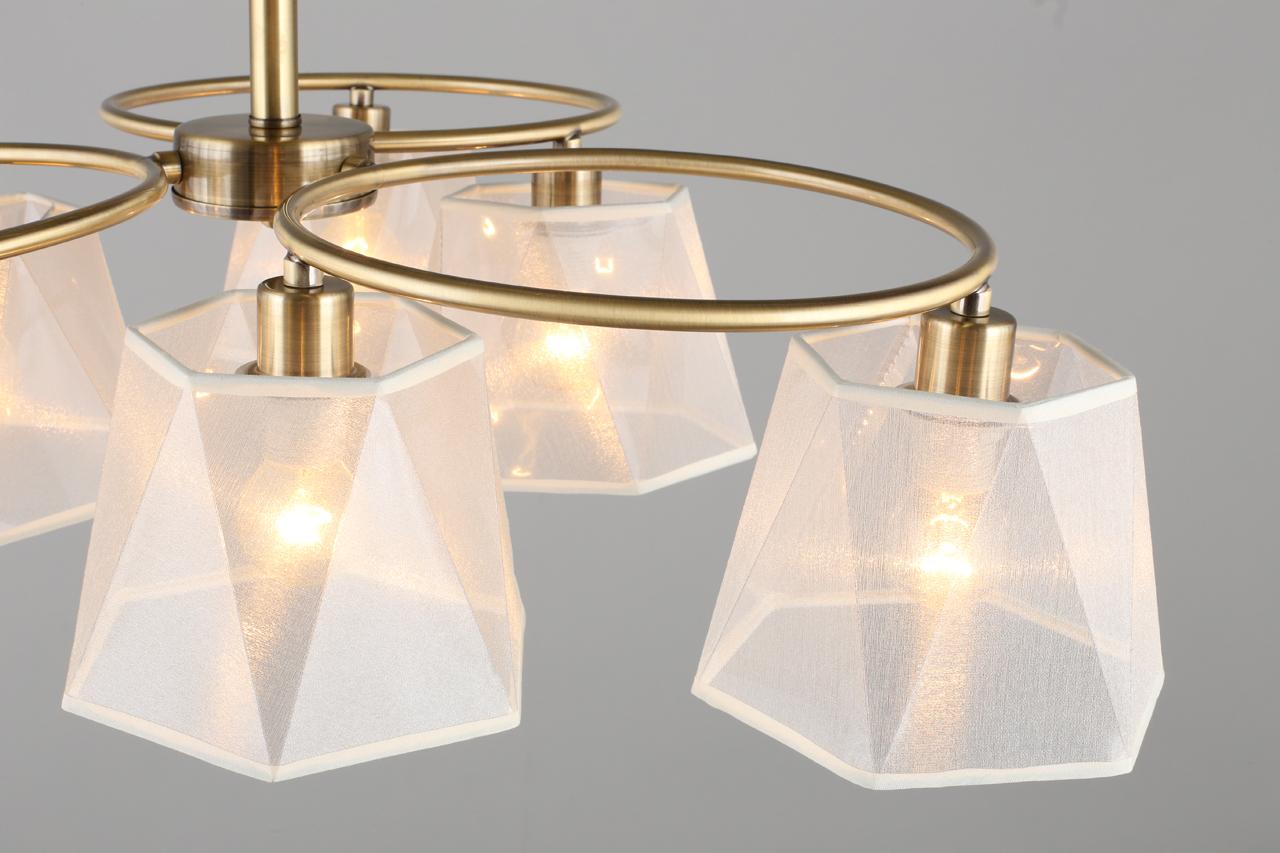 Потолочная люстра Omnilux Rapallo OML-65017-06 OMNILUX RAPALLO 328882 Белый;бронза  - Вид №3