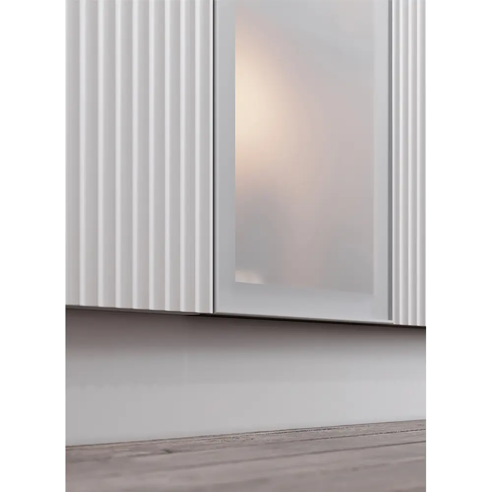 Фасад-витрина кухонного шкафа Вельск 59.7x38.1 см KONSENSA стекло цвет белый STLM-2066749 - Вид №7