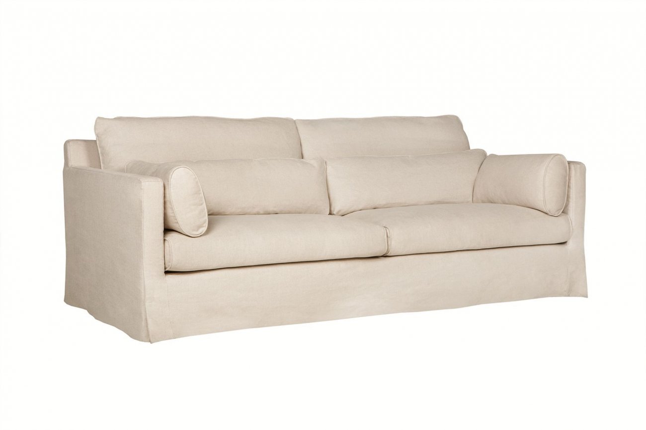 Диван Sara трехместный прямой молочный SITS ДИЗАЙНЕРСКИЕ, SARA 192328 Молочный  - Вид №1