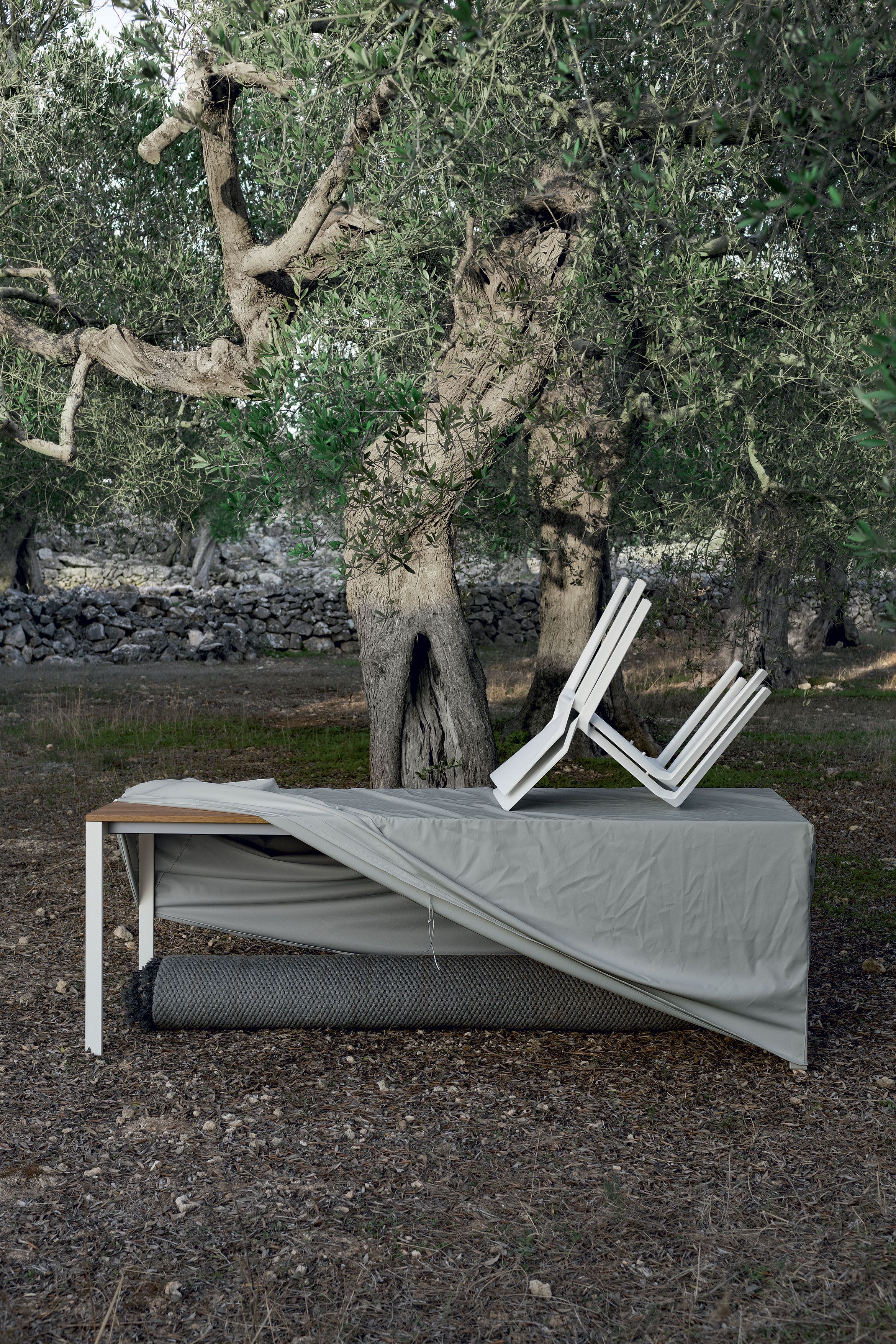 Прямоугольный садовый стол из тикового дерева Kristalia Be-Easy ARCH-00093847 - Вид №7