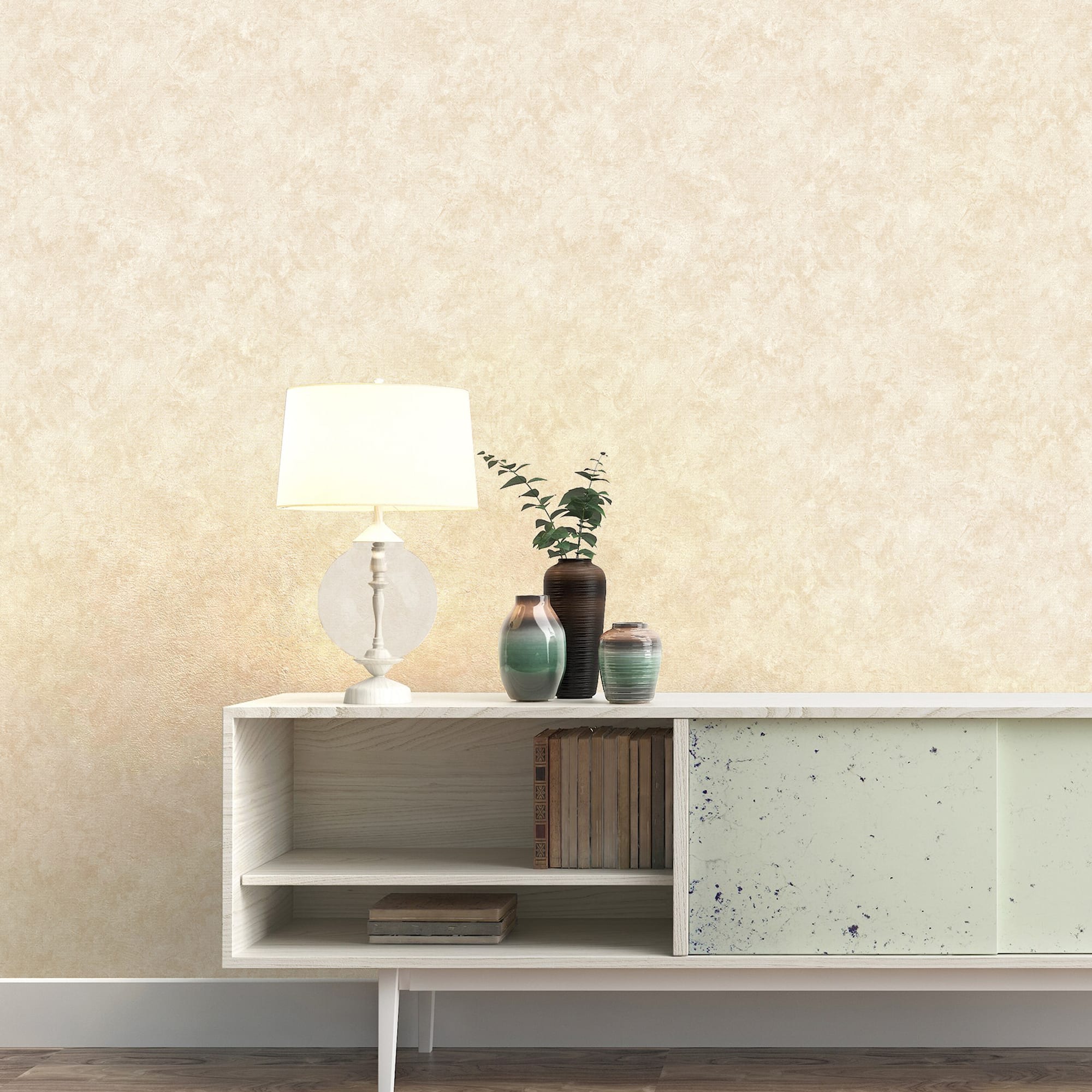 88477438 Обои флизелиновые Deco-Deco бежевые 1.06 м DD6018-01 Energy Santreyd - Вид №2