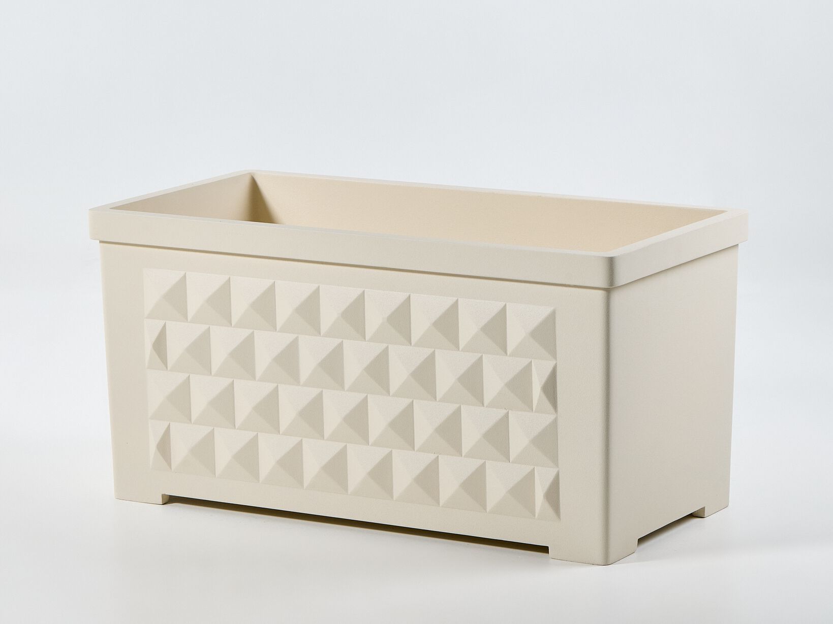 Перерабатываемый двухкомпонентный прямоугольный садовый горшок из смолы Ellemura бриллиант ARCH-00087992