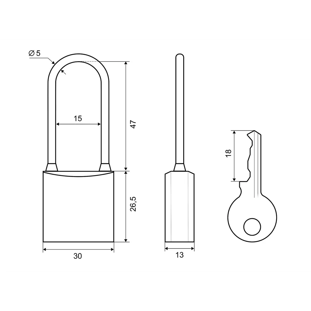 Замок навесной Palladium 27x30 мм, латунь STLM-2194333 - Вид №2