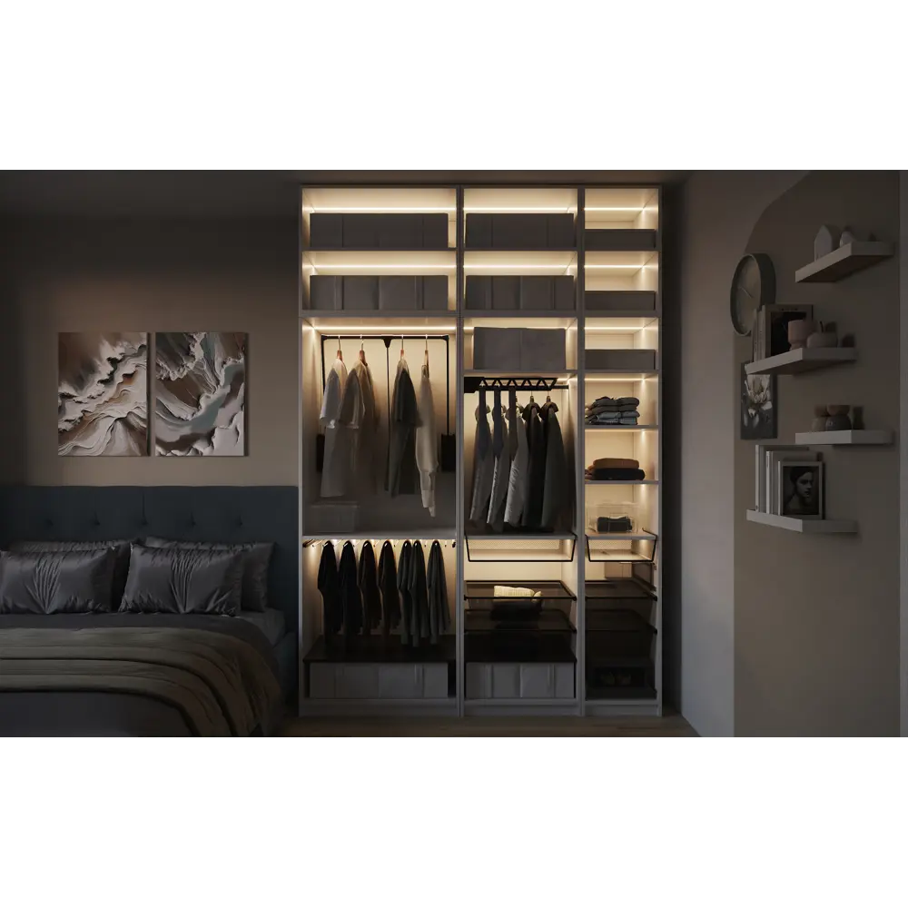 Выдвижная корзина с рамой KONSENSA 36x35.7x12 см цвет черный STLM-2041338 - Вид №8