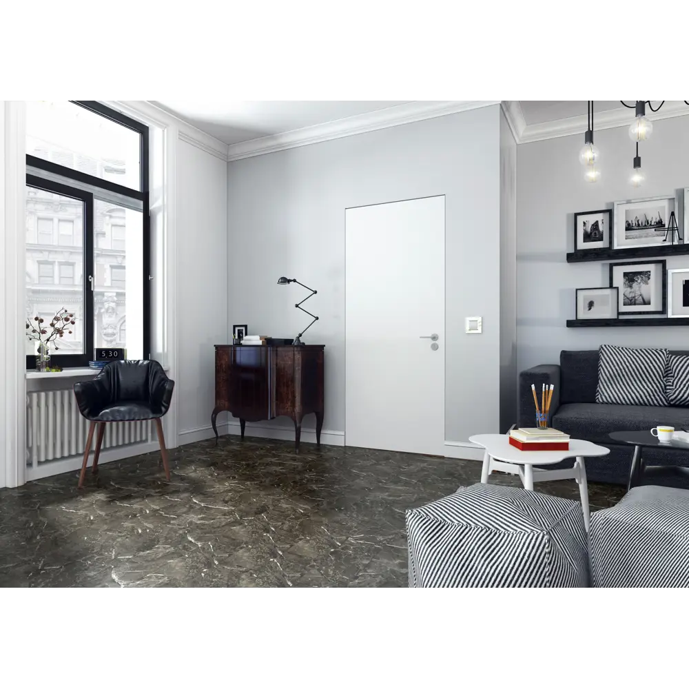 Ламинат «Гранит чёрный» 32 класс толщина 8 мм с фаской 2.047 м² Classen STLM-2053689 - Вид №7