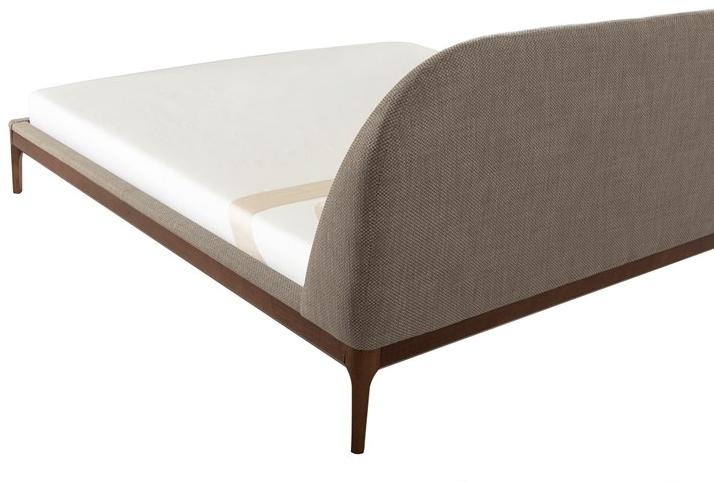 Tonin Casa Двуспальная кровать из ткани с мягким изголовьем sun-id-1502461 - Вид №2