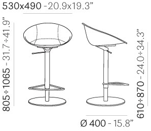 Pedrali Стул с обивкой Gliss 980 - Вид №3
