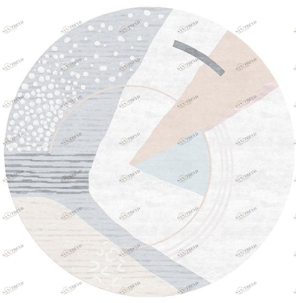 Tapis Rouge Круглый ковер ручной работы Abstraction Tr1299