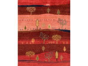 Прямоугольный шерстяной ковер