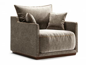 Кресло с мягкими подлокотниками и подушками темно-бежевое Soho THE IDEA ДИЗАЙНЕРСКИЕ 00-3952364 Бежевый