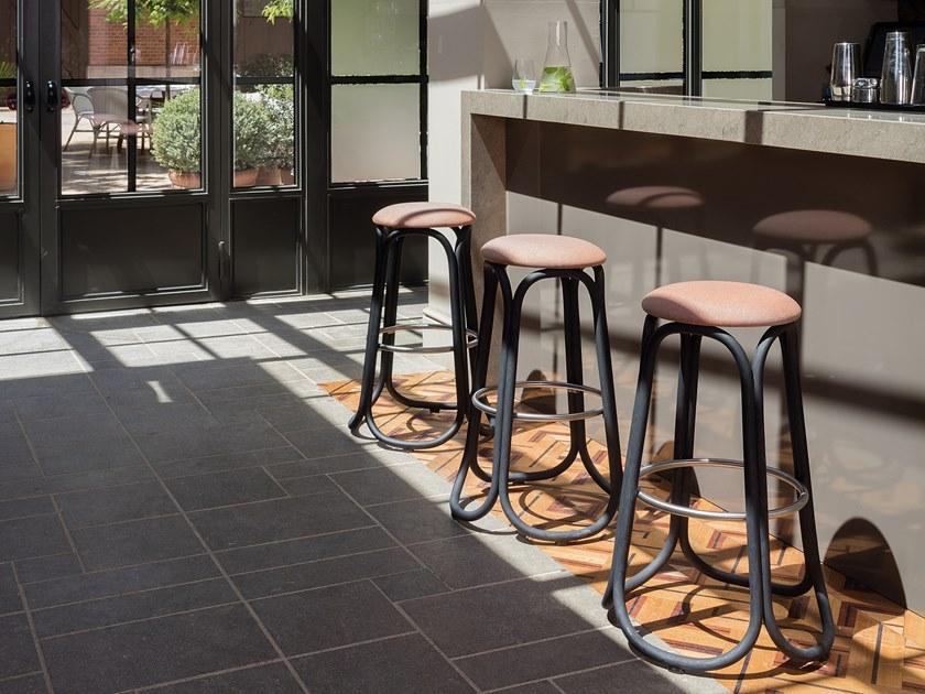 EXPORMIM Высокий табурет из ротанга с подставкой для ног  T088 / t084  - Вид №6