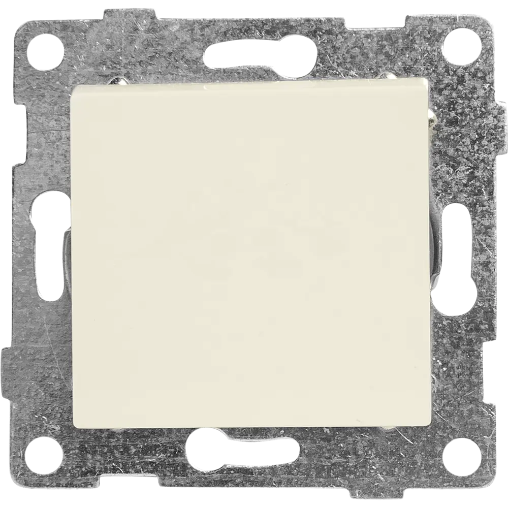 Встраиваемый выключатель GUSI Electric с 1 клавишей бежевого цвета 83864216 Ugra STLM-0045153 - Вид №1