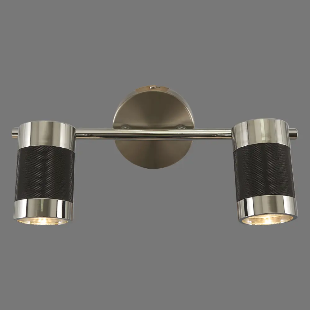 Спот Канна 2xGU10x50 Вт IP44 цвет чёрный/хром TDM ELECTRIC STLM-2177241 - Вид №1