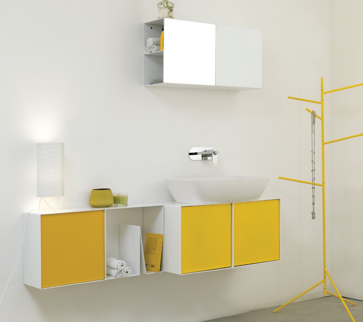 Ex.T Notch Cabinet 4 Настенный умывальник мятный EXFORM4/6033  - Вид №2