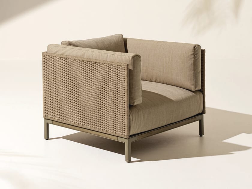 Веревочное садовое кресло с подлокотниками Ethimo залив ARCH-00152447