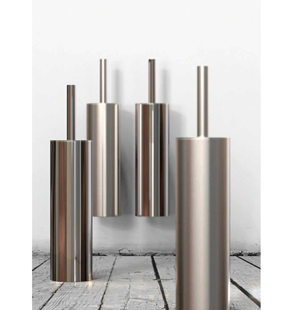 FROST Ершик для унитаза 1, напольный » матовый Нержавеющая сталь Матовый N1910  - Вид №1