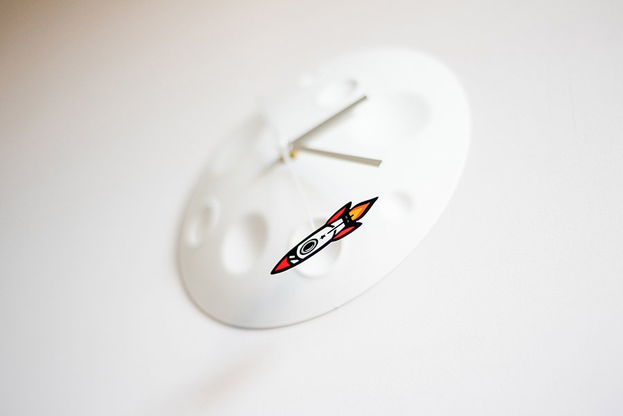 Часы rocket moon SUCK UK  253206 Белый  - Вид №4