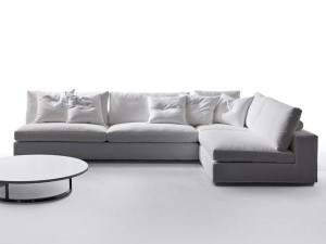 Угловой диван из ткани