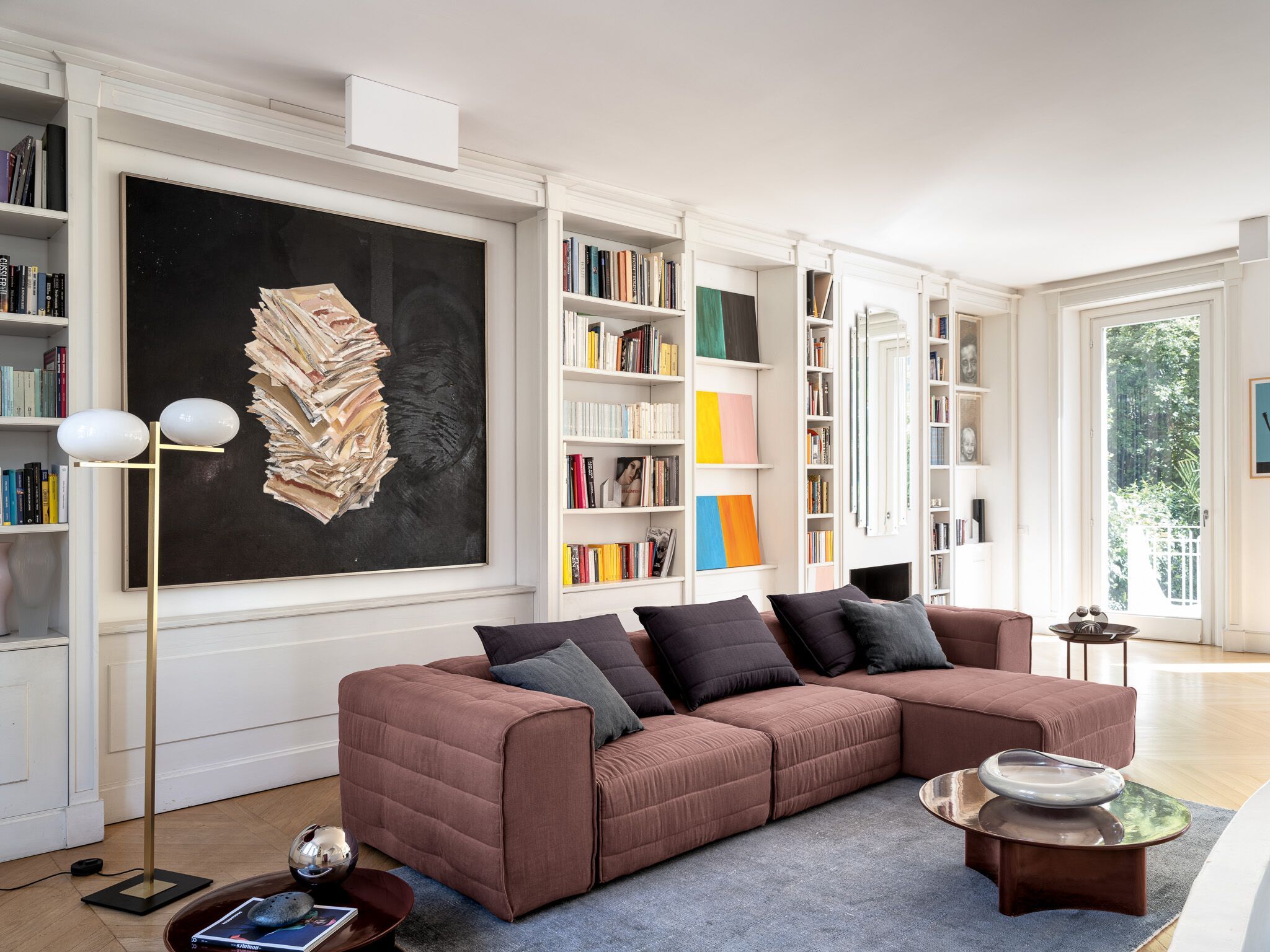 Модульный тканевый диван с полуостровом на 3 места Gervasoni Samet ARCH-00055620 - Вид №3