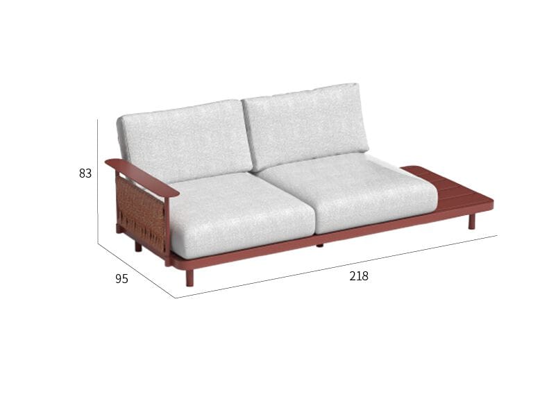 2-местный металлический садовый диван VINEKO Soul ARCH-00092205 - Вид №6