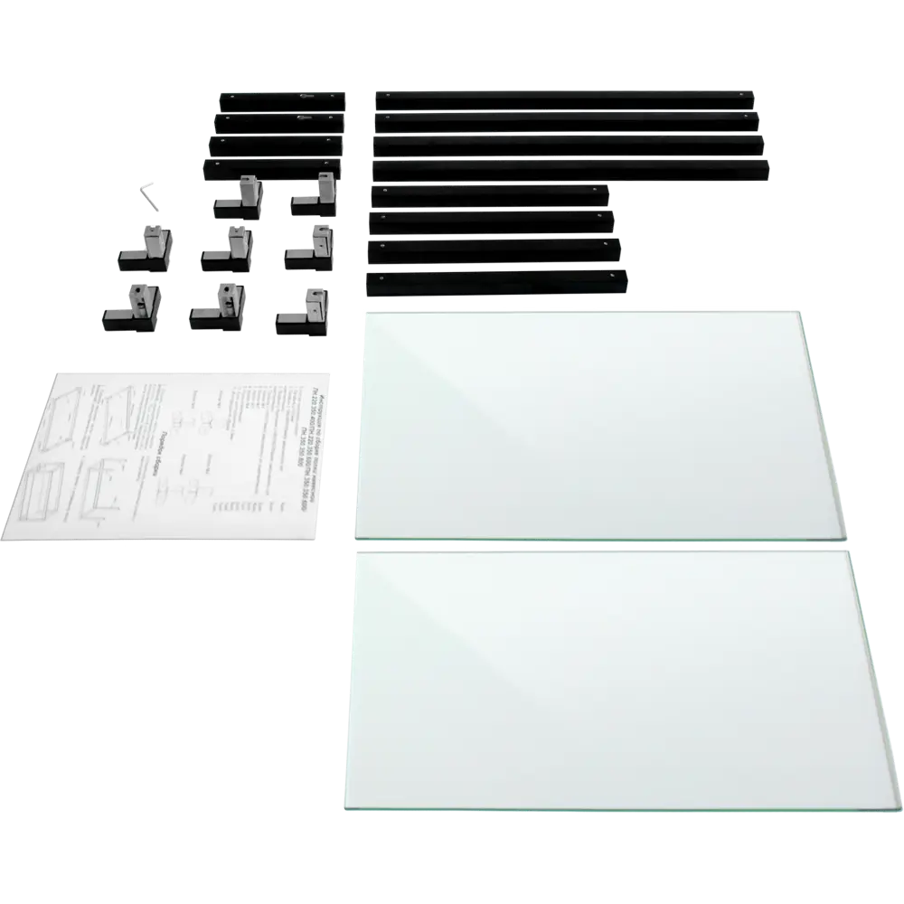 Полка-каркас для кухни 38.4x35x60 см алюминий/стекло DELINIA STLM-2150054 - Вид №6