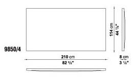 Maxalto Двуспальная кровать из ткани с мягким изголовьем Bauci sun-id-1489264 - Вид №9