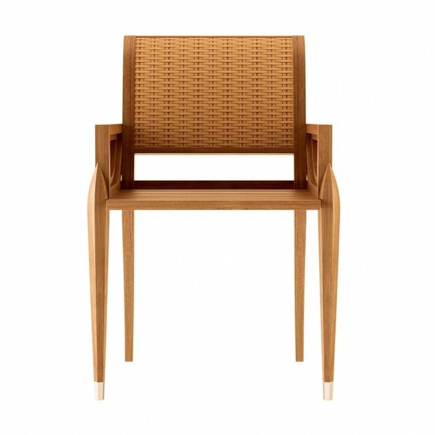 ASTELLO Садовый стул из тика с подлокотниками Iris Ir.sf1.s1 - Вид №2