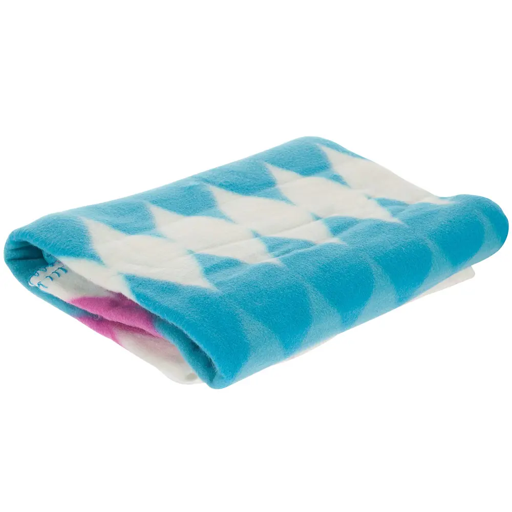 Плед «Ромб» 130х170 см флис цвет бирюзовый Santreyd STLM-2001345 - Вид №2