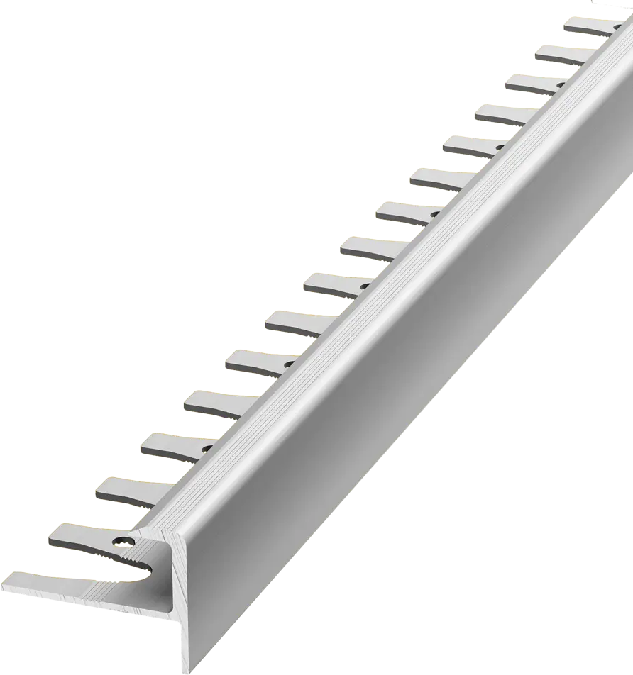 Гибкий профиль ALPROFI для лестничных ступеней, серебристый 270 см 18186481