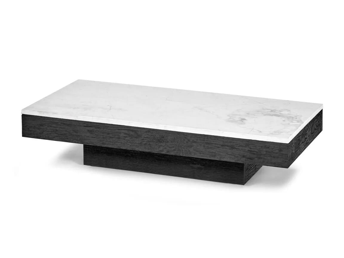 Низкий прямоугольный журнальный столик из дуба и мрамора Serax Rudolph ARCH-00024521 - Вид №4