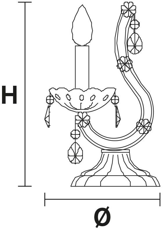 Masiero Настольная лампа из металла с кристаллами Maria teresa sun-id-1451959 - Вид №2