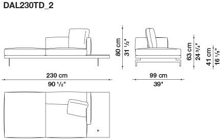 B&B Italia 3-х местный тканевый диван Dock sun-id-1376507 - Вид №7