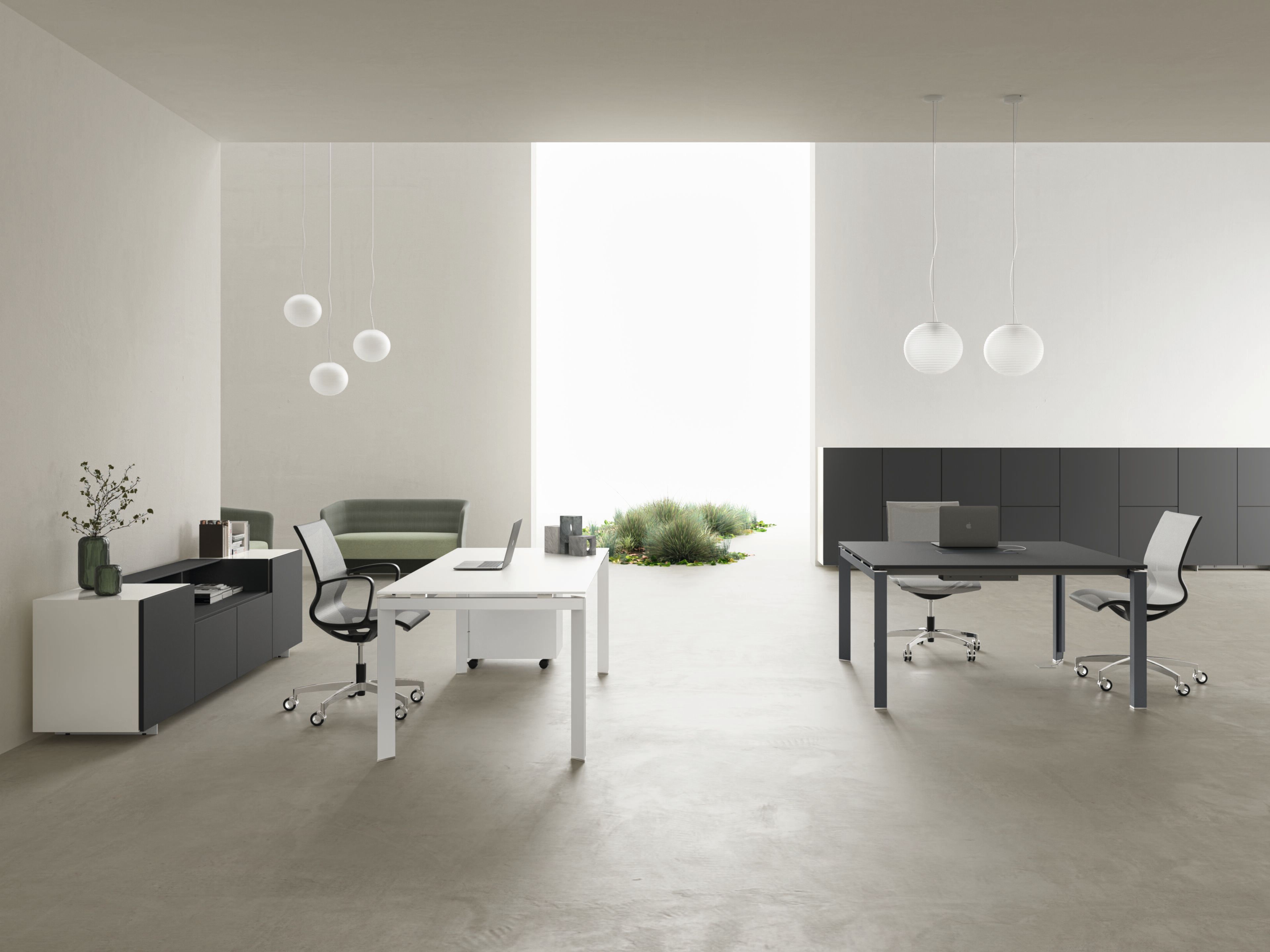 Секционный стол из меламина и металла DVO Entity ARCH-00109600 - Вид №1