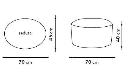 Съемный пуф из ткани GART гнездо ARCH-00128453 - Вид №2