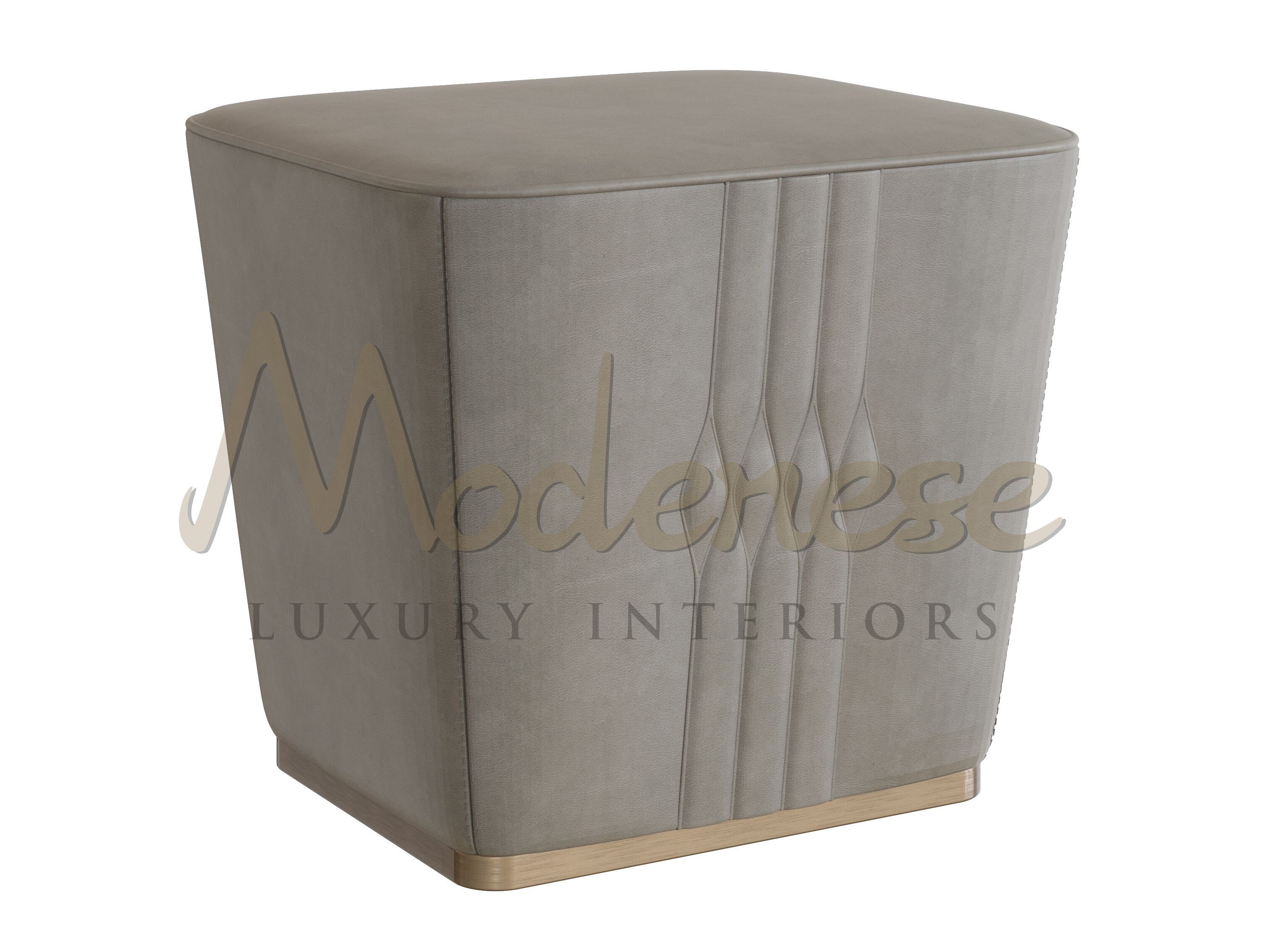 Кожаный квадратный пуф Modenese Luxury Interiors DIAMOND EDGE ARCH-00105152