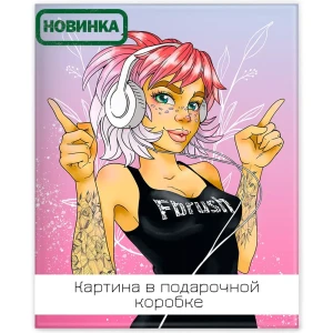 Картина на холсте Вместе с музыкой 40x50 см