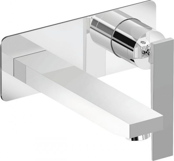 19056-010 Mariner Kepler, однорычажный смеситель для рак. из стены с донным клапаном "click clack", цвет хром 