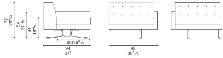 Poltrona Frau Модульный кожаный диван La collezione - divani e poltrone sun-id-1379532 - Вид №8