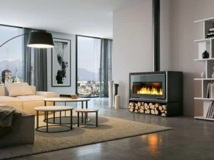 PALAZZETTI Дровяная печь из стали и стекла класса а Iki