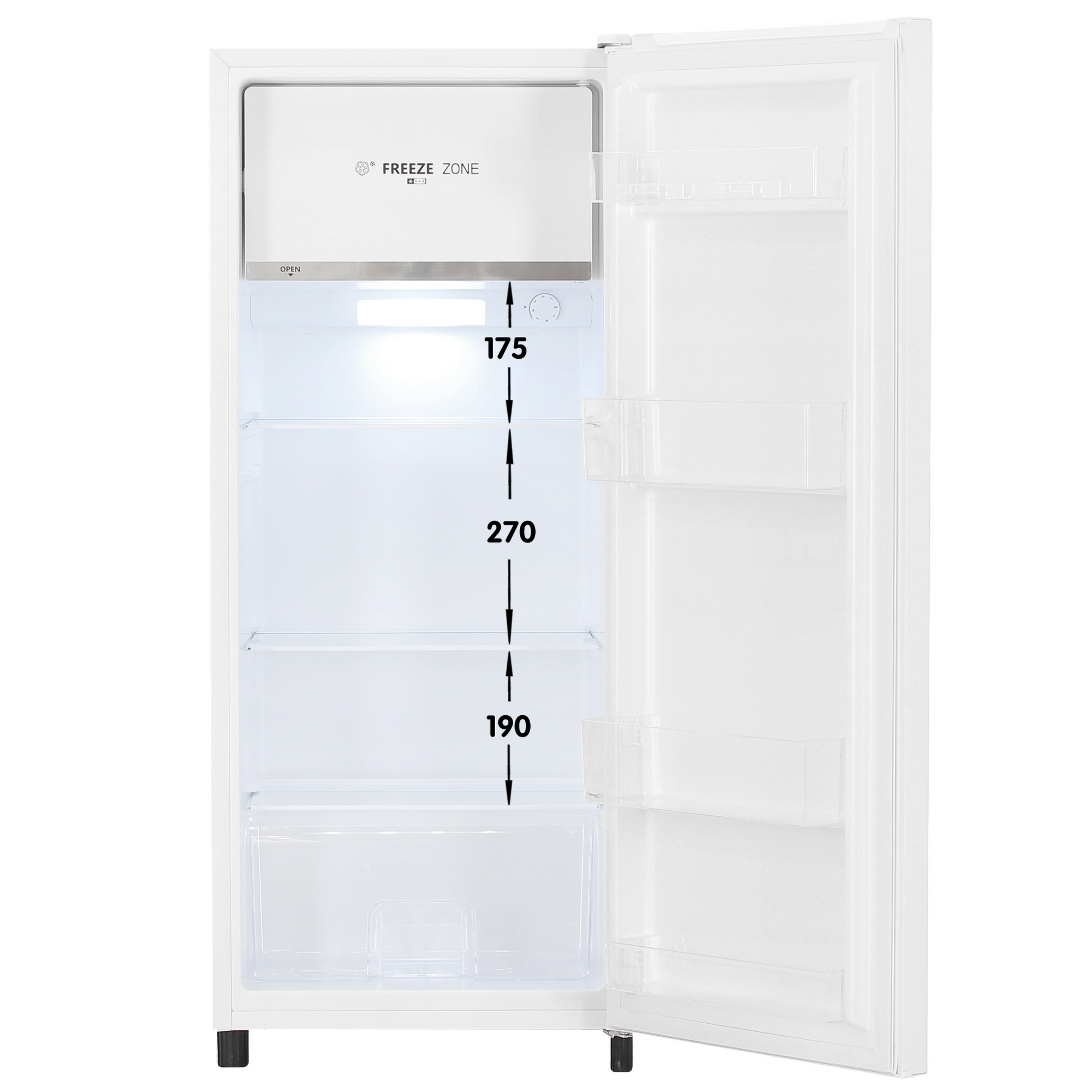 5413153 Холодильник компактный   DEXP S2-17AHE белый STDN-0074971 - Вид №1