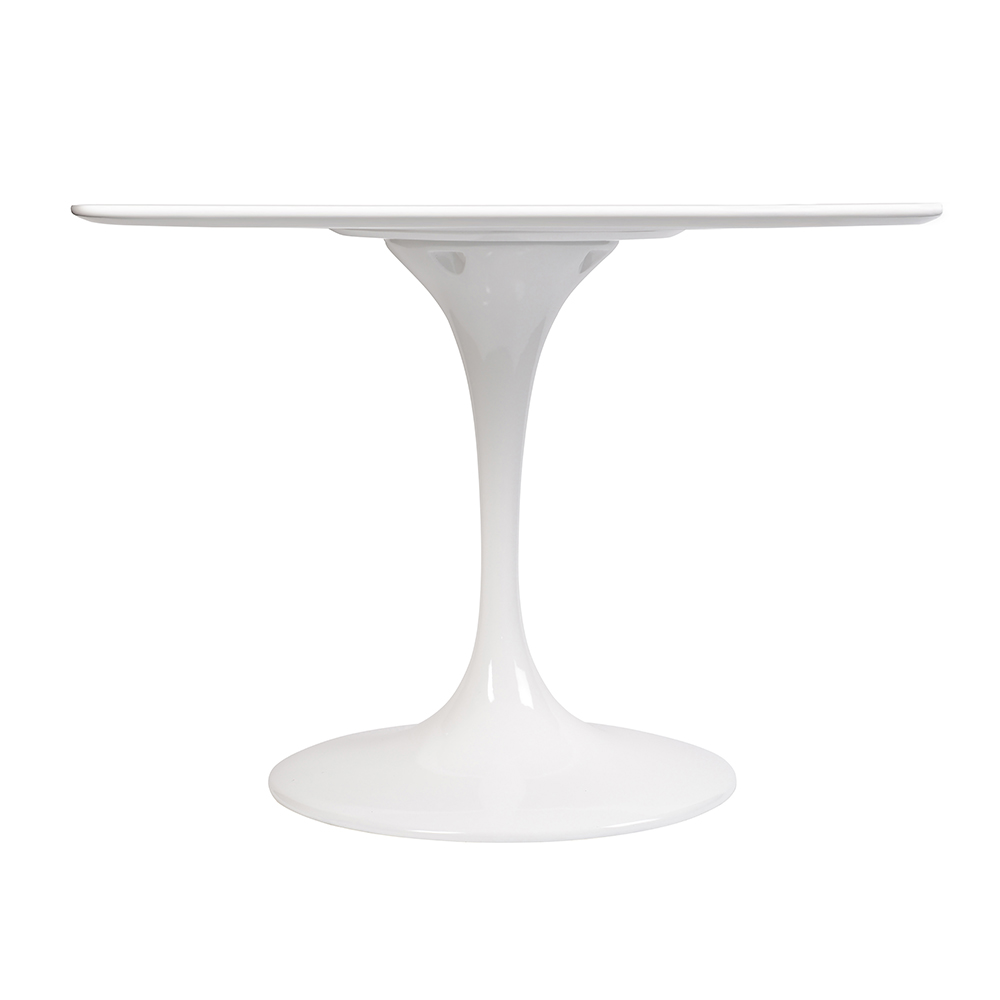 Обеденный стол круглый белый глянцевый 100 см Eero Saarinen Style Tulip Table SOHO DESIGN TULIP 131562 Белый - Вид №1