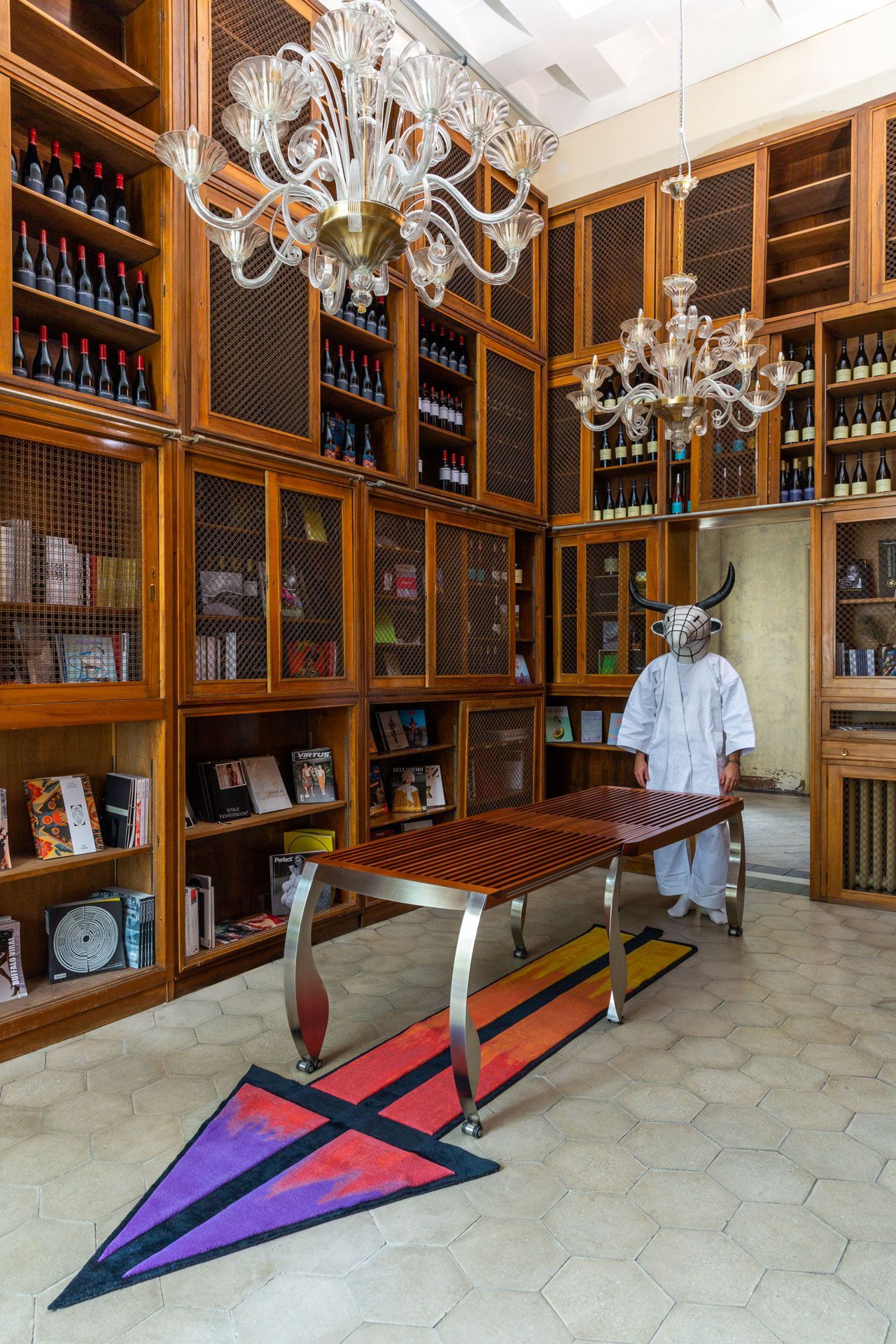 Раздвижной стол из стали и дерева Poltronova Сплит ARCH-00125241 - Вид №2