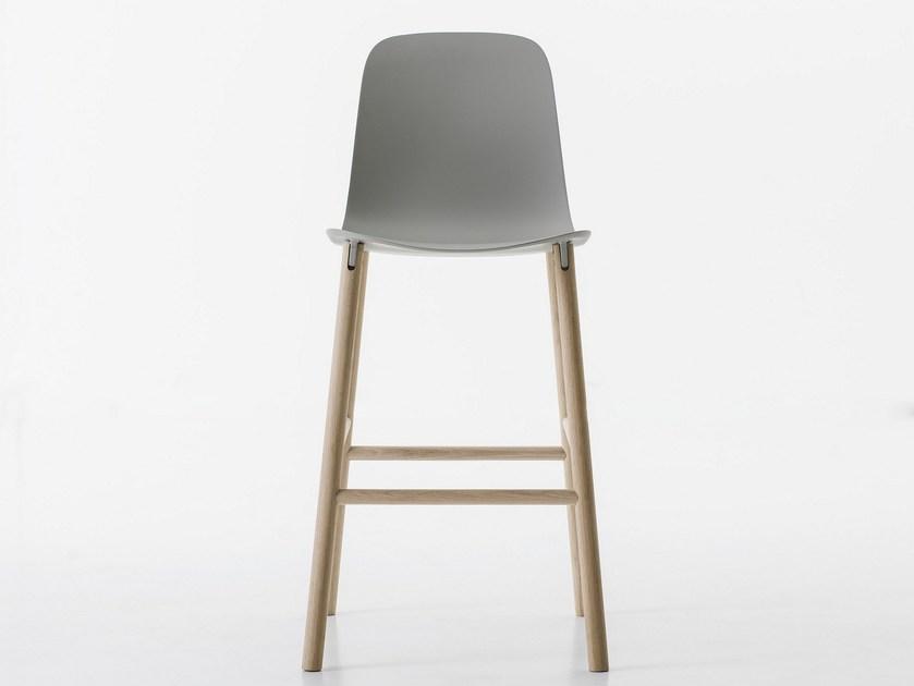 Kristalia Барный стул из полиуретана со спинкой Sharky sun-id-1443826 - Вид №1